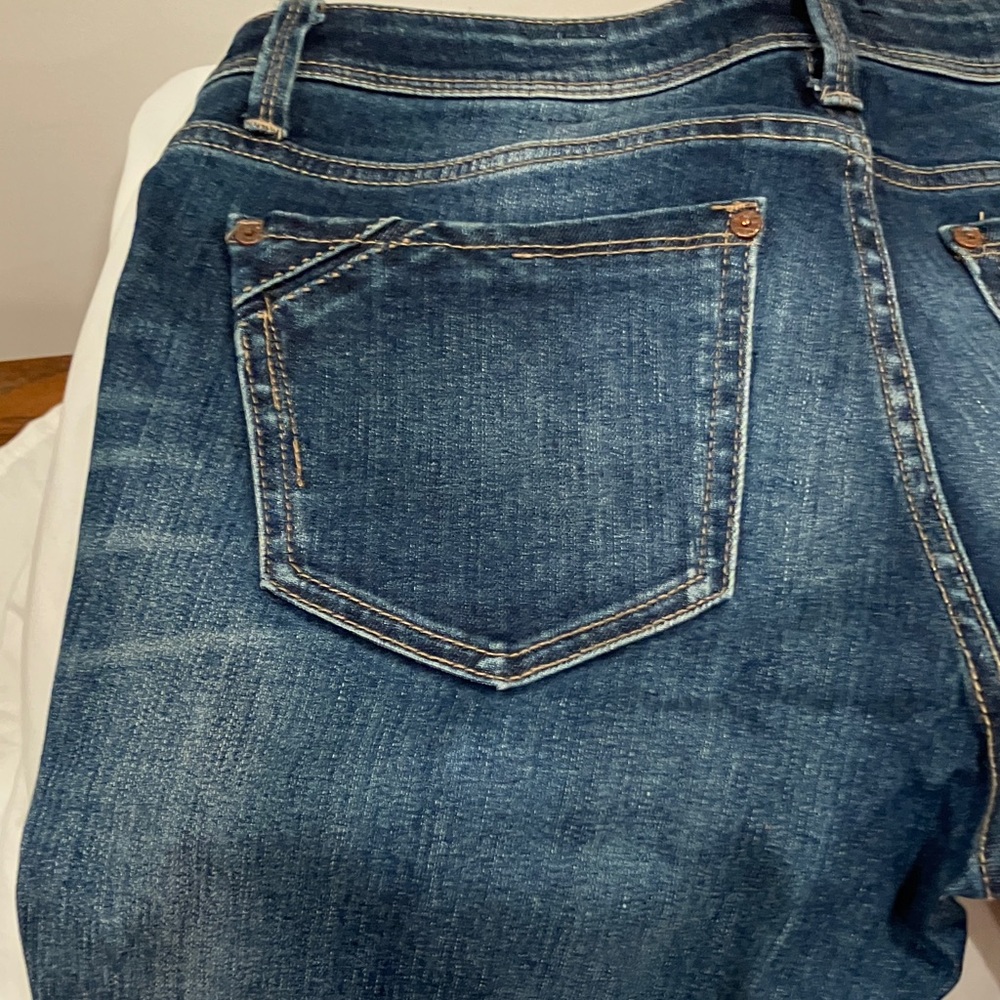 Buckle Dark Blue Women Jeans - Picture 4 of 10